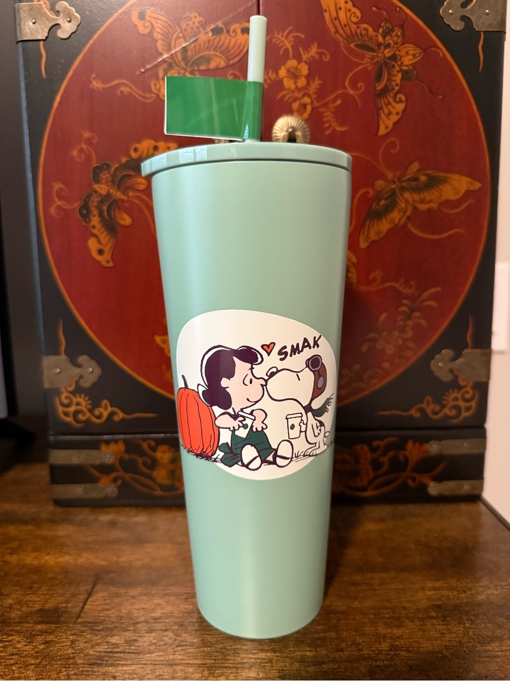 Starbucks x Peanuts Mint Green 24oz Cold Cup- NWT - Picture 3 of 7